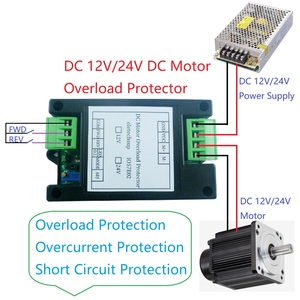 DC 12V 24V Brushed <strong>Motor</strong> <strong>Forward</strong> <strong>Reverse</strong> <strong>Controller</strong> Overload Overcurrent Short <strong>Circuit</strong> Overheat Protector Module - Product Image 1