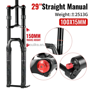 <span class=keywords><strong>Forcella</strong></span> Ammortizzata per Bicicletta 26/27.5/29 Pollici in Lega di Alluminio, <span class=keywords><strong>Forcella</strong></span> MTB ad Aria con Escursione 100mm per Accessori Bici - Product Image 5