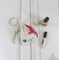 Pochette en mousseline de coton et lin de luxe, colorée, pour cadeaux, bonbons, bijoux, clés, anti-poussière, avec logo personnalisé, pour mariage et fête