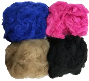 100% virgin and recycled pet fiber polyester staple fiber dyed fiber