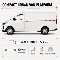 WULING Yangguang, minibus électrique 2 places, véhicule électrique à batterie, autonomie de 440 km, transport urbain écologique