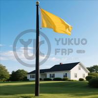 Vente en gros 6-20 mètres de mât de drapeau commercial conique en fibre de verre FRP / GRP fabricants de mâts de drapeau