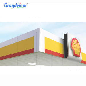 LED屋外キャノピー3D照明付きガソリンスタンド建設 - Product Image 3