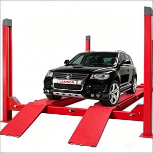 Pont élévateur automobile à quatre poteaux certifié TLT440W pour alignement de roues et entretien hydraulique - Product Image 3