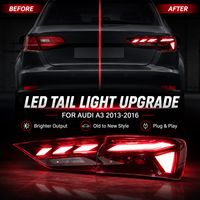 Ensemble de feux arrière LED BK pour Audi A3 2013-2016, style RS, clignotants séquentiels, feux de freinage, plug and play