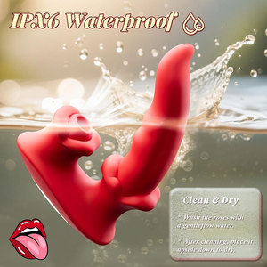 Vibrador <span class=keywords><strong>de</strong></span> Lengua para Punto G y Clítoris con Modos <span class=keywords><strong>de</strong></span> Succión y Ondulación, Impermeable, para Uso Anal - Juguete Sexual para Mujeres, Hombres y Parejas - Product Image 5