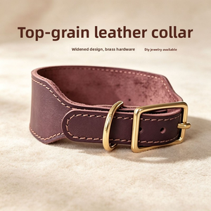 Collar Premium para Perros de Caza, Cuero de Primera Calidad, Ancho, 4.5mm de Grosor, Herrajes de Latón Sólido Hechos a Mano, 8 Colores, Venta al Por Mayor - Product Image 3