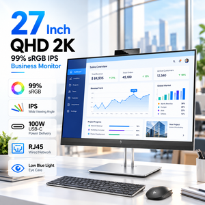 Moniteur de conférence QHD IPS E27m G4 27 pouces avec webcam 5MP et station d'accueil PD 65W pour entreprises – Vente en gros - Product Image 1