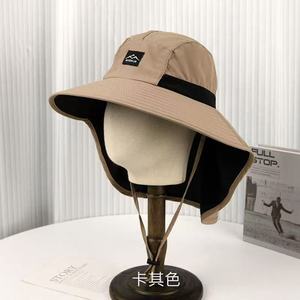 หมวกบักเก็ตสีดำป้องกันรังสียูวีป้องกันคอระบายอากาศได้หมวกกีฬาสำหรับผู้ใหญ่ - Product Image 3