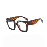 Nouvelle tendance conception personnalisée myopie monture à lunettes mode rétro grand cadre Anti lumière bleue monture pour femmes
