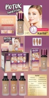 Fond de Teint Liquide Mat Imperméable Karite Longue Tenue Contrôle du Sébum Correcteur Hydratant Maquillage pour Tous Types de Peau