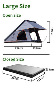 Nouvelle arrivée <span class=keywords><strong>camping</strong></span> en plein air automatique luxe coque dure aluminium triangle tentes de toit les <span class=keywords><strong>moins</strong></span> chers pour véhicules - Product Image 6