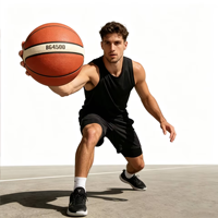Ballon de basketball de compétition BG4500, taille 6/taille 7, en caoutchouc PU, ballon de sport, logo personnalisé en usine, résistant à l'usure, haute durabilité