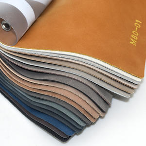 Fábrica al por mayor Retro esmerilado acabado mate cuero ecológico sintético Semi PU cuero para sofá muebles cartera - Product Image 6