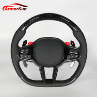 Volant sport en cuir et fibre de carbone de haute qualité pour M3 M4 M5 F10 F30 F18 F35 Gchassis 3 branches