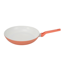Ensemble de poêles à frire profondes en aluminium commercial, revêtement antiadhésif en marbre, compatible induction, pour hôtels et restaurants