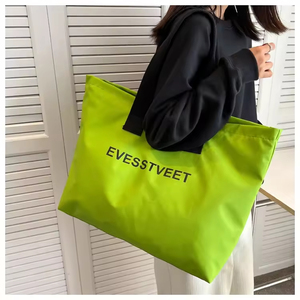 Bolsa de compras de viaje de gran capacidad de 20 ", bolsa de hombro de nailon impermeable para comestibles con cremallera, bolsa de playa reutilizable para exteriores - Product Image 6