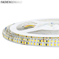 Bande LED SMD2835 flexible, dimmable et découpable, 192 LED/m, contrôlée par application à distance, double CCT, 24V, pour éclairage intelligent à diodes, idéale pour l'hôtellerie