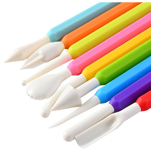 Juego <span class=keywords><strong>de</strong></span> 9 Herramientas <span class=keywords><strong>de</strong></span> Plástico <span class=keywords><strong>de</strong></span> Doble Punta para Decoración <span class=keywords><strong>de</strong></span> Pasteles, Fondant, Modelado, Escultura, Arcilla, Repostería y Accesorios para Alimentos - Product Image 6