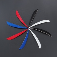 Tir à l'arc 5 pouces parabolique plume de dinde meilleur prix Fletch traditionnel arc classique et flèche chasse tir aubes accessoires