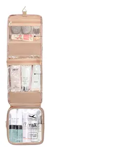 Organisateur de toilette de grande capacité Relavel Sacs de maquillage et rangement pour outils de maquillage Rangement facile à nettoyer Design de mode