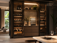 Éclairage linéaire LED sur mesure pour meubles, bibliothèques, armoires à vin, éclairage de présentation avec abat-jour en plastique, utilisation en salle de bain YB1036-24