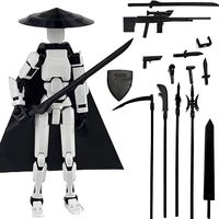 Figurine d'action, robot articulé imprimé en 3D, figurine d'action Lucky, décorations de bureau pour figurines d'action