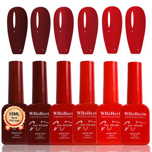 Nouvelle tendance estivale WHsHeria Kit de vernis gel 6 pièces pour débutants 15 ml Ensemble de vernis à ongles en gel Longue durée UV LED Nail Art <span class=keywords><strong>Manucure</strong></span> - Product Image 2