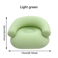 Canapé gonflable en forme de U Joyee, canapé gonflable de camping, canapé gonflable en PVC floqué pour intérieur, chaise gonflable d'extérieur