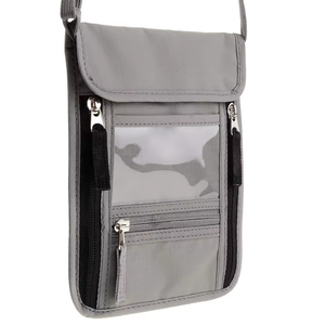 Portefeuille de voyage familial haut de gamme avec fermeture éclair, poche pour le cou, porte-passeport de sécurité avec blocage RFID - Product Image 3