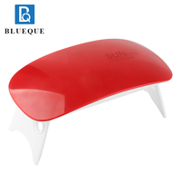 Lampe bleue pour sécher le vernis à ongles, 6W, UV, LED, Mini lampe, Portable, avec câble USB, Gel, accessoire pour manucure, usage domestique, en voyage
