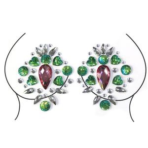 Venta caliente Parche de pecho Empanadas Cubierta de pezón Diamantes Cubierta de pezón Empanadas sexy para mujeres Empanadas de pezón de diamantes de imitación - Product Image 2