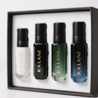 Botol Roll on mewah logo kustom 3ml 6ml 9ml 12ml kosong parfum kaca minyak Attar botol Roll on dengan kemasan kotak