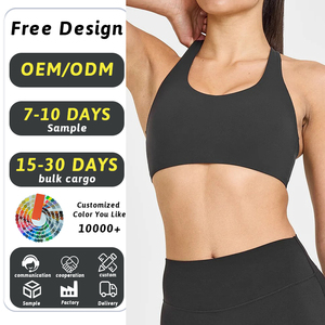 OEM personalizado nuevo diseño de las mujeres ropa deportiva cómoda camiseta sin mangas transpirable Fitness <span class=keywords><strong>Racer</strong></span> espalda a prueba de golpes Yoga Sujetador deportivo correr - Product Image 2