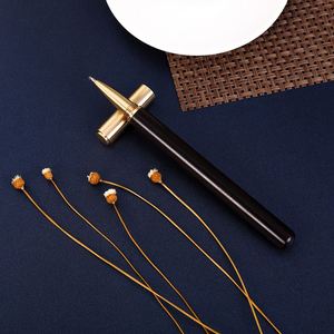 Bolígrafo de Madera Maciza de Sándalo Rojo y Latón, Diseño Exclusivo, Venta al Por Mayor de Fábrica, Bolígrafo de Gel Metálico, Bolígrafo Promocional Empresarial - Product Image 2