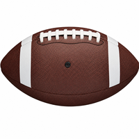 Fabricante de Balones de Fútbol Americano de Marca Privada, Balón de Entrenamiento de Cuero PU Duradero, Colores y Logotipos Personalizados, Embalaje y Producción en Masa