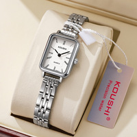 Nuevo Reloj de Cuarzo para Mujer con Esfera Rectangular, Estilo Coreano, de Lujo Ligero, Estilo Instagram, de Alta Gama