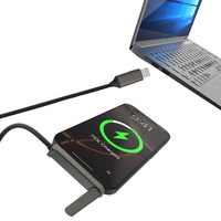 Transfer Data Dual Input Paduan Seng Berpatent 360 °   Penyangga Ponsel Lipat Putar 2-in-1 dengan Kabel Pengisian Cepat 240W Teranyam