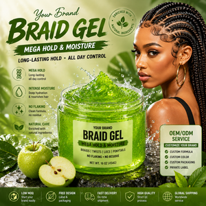เจลจัดแต่งทรงผม OEM 17 ออนซ์ 72 ชั่วโมง ติดทนนาน บำรุงเส้นผม สำหรับถักเปีย จัดแต่งทรงผม ล็อคผม ทวิสต์ ถักเปีย ลอนผม - Product Image 1