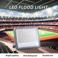 Projecteur LED extérieur étanche haute luminosité 6000K lumière du jour en aluminium IP66 pour stades sportifs avec télécommande certifié CE