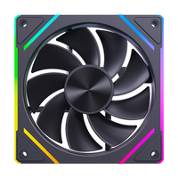 Ventilador de PC AntarcChill Negro ARGB de 120 mm con Control PWM, 5V, 3 Pines, LED RGB Direccionable, Refrigeración Silenciosa para Caja de Ordenador y Radiador de CPU