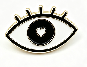 Colgante de Ojo Chapado en Oro, de Latón Blanco y Negro, Estilo Vintage, Regalo de Joyería para Mujer - Product Image 4