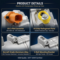 Compresseur de climatisation pour véhicules électriques Peugeot et Volkswagen DS9, 12V, pièce d'origine (OE) N° 9840203080