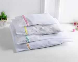 Tổ ong lưới giặt túi polyester tái sử dụng túi với logo tiêu chuẩn cao đẹp Túi giặt cho quần áo bẩn - Product Image 4