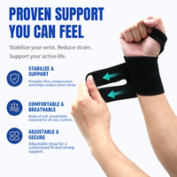 Sangles de poignet durables pour la musculation, bandes de soutien réglables pour l'entraînement, accessoires de fitness personnalisés