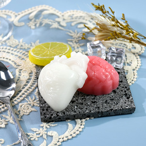 <span class=keywords><strong>Moule</strong></span> à <span class=keywords><strong>gâteau</strong></span> en silicone écologique antiadhésif <span class=keywords><strong>avec</strong></span> démoulage facile, 4 motifs DIY : Cœur, <span class=keywords><strong>Cerveau</strong></span>, Fleur, pour <span class=keywords><strong>Halloween</strong></span> - Product Image 3