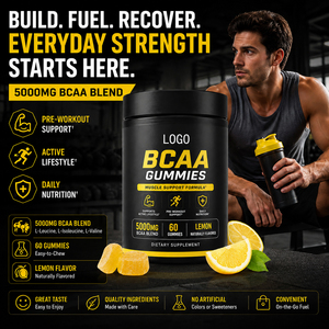 OEM/ODM <span class=keywords><strong>BCAA</strong></span> Gummies un supplément nutritionnel pour le sport, avec 500mg de <span class=keywords><strong>BCAA</strong></span> par portion Suppléments de croissance musculaire pour la <span class=keywords><strong>musculation</strong></span> - Product Image 6