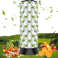 Tour de culture hydroponique de comptoir en plastique renforcé avec réservoir de nutriments pour la culture de salades vivantes