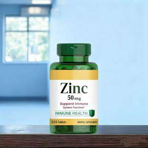 50mg Caplets zinco integratore alimentare supporta la funzione del sistema di salute immunitaria all'ingrosso integratori distributori - Product Image 3