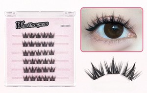 Faux cils auto-adhésifs réutilisables naturels, sans <span class=keywords><strong>colle</strong></span>, style Manga Tournesol paresseux, effet <span class=keywords><strong>lapin</strong></span> à neuf queues - Product Image 6